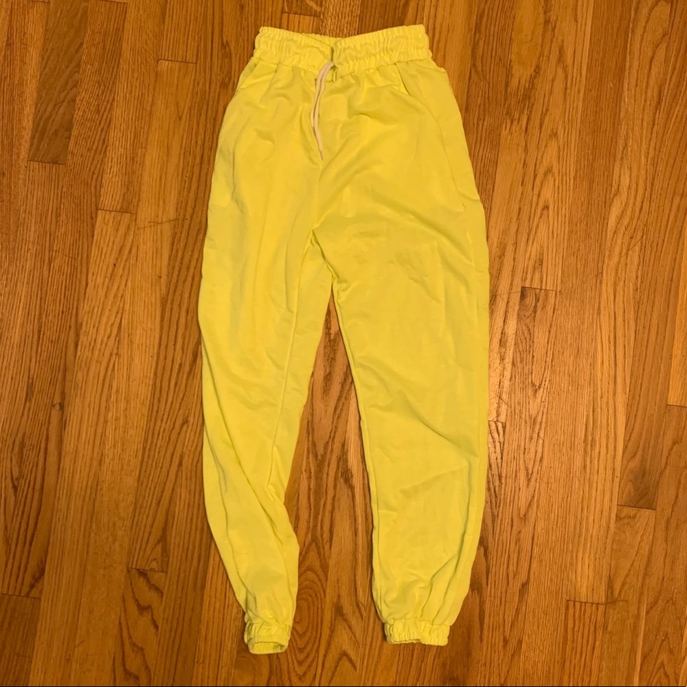 neon sweatpants
